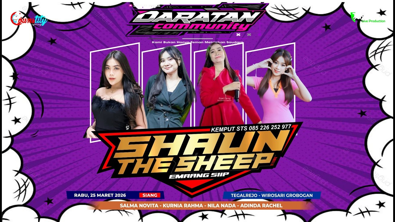 LIVE SHAUN THE SHEEP - HAPPY PARTY DARATAN COMMUNITY PART 16 - TEGALREJO WIROSARI | COUNSTITY AUDIO