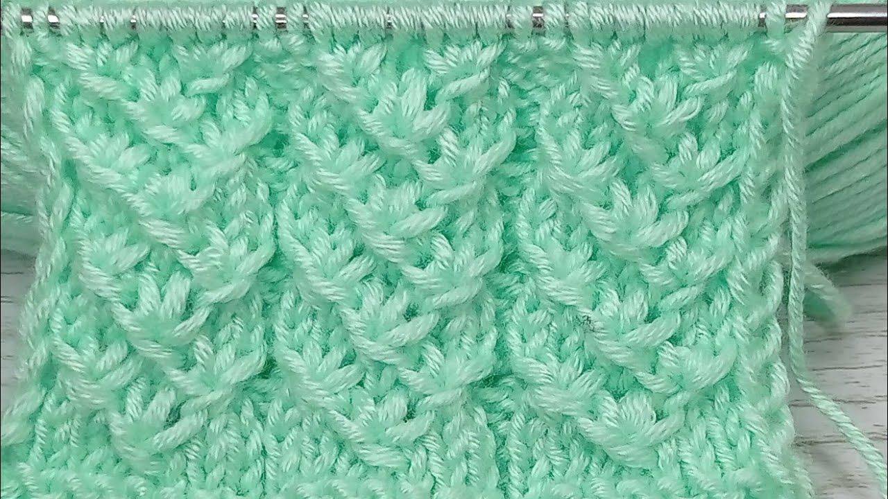 punto turco N° 3 #tejido  a dos palitos o dos agujas