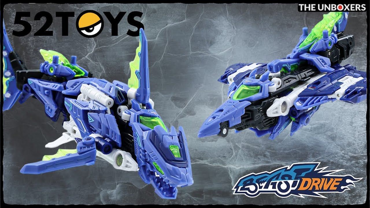 BEASTDRIVE: Hydro Bullet - Shark Converting Action Figure by 52Toys