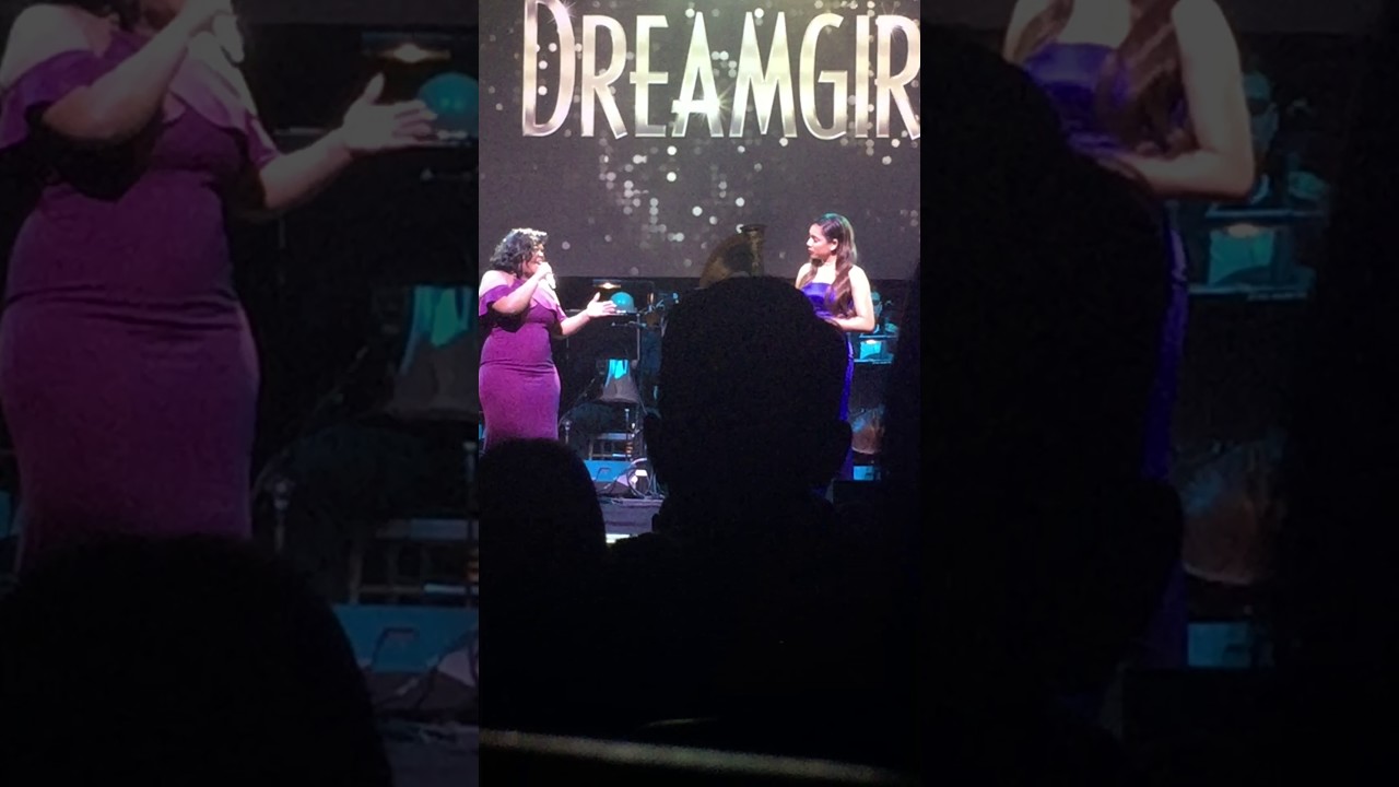 Amber Riley and Lissi LaFontaine singing Listen from Dreamgirls, the musical