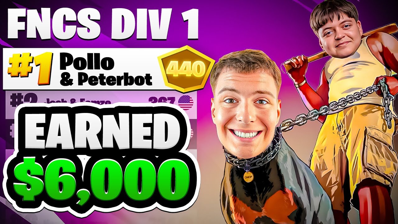 ФИНАЛ 1-ГО ДИВИЗИОНА FNCS🏆 ($6 000) с @PeterbotFN | Pollo