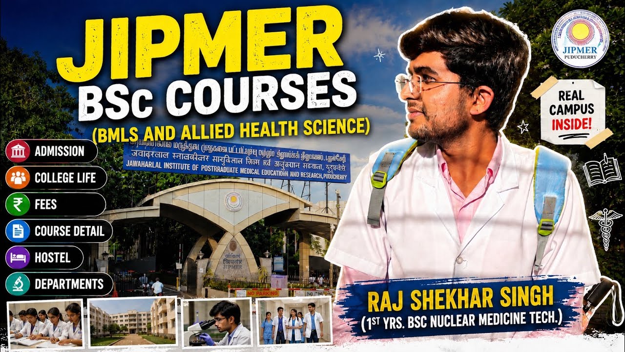 JIPMER Allied health Science or Paramedical Course Details 2026 | Admission Process, Fee, Hostel..