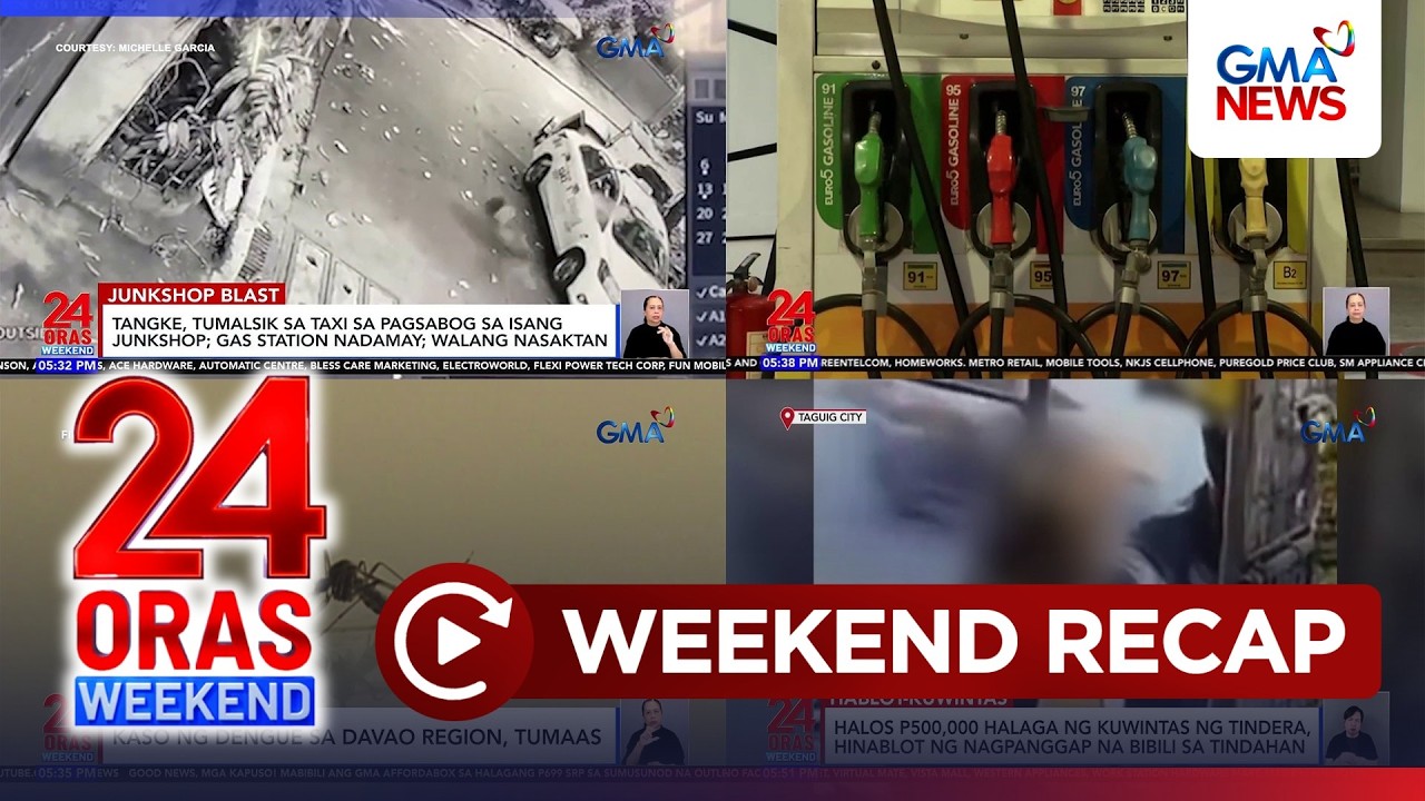 24 Oras Weekend: (Parts 1&2) Junk shop blast; Kuwintas snatcher; Asian Games opening; atbp.