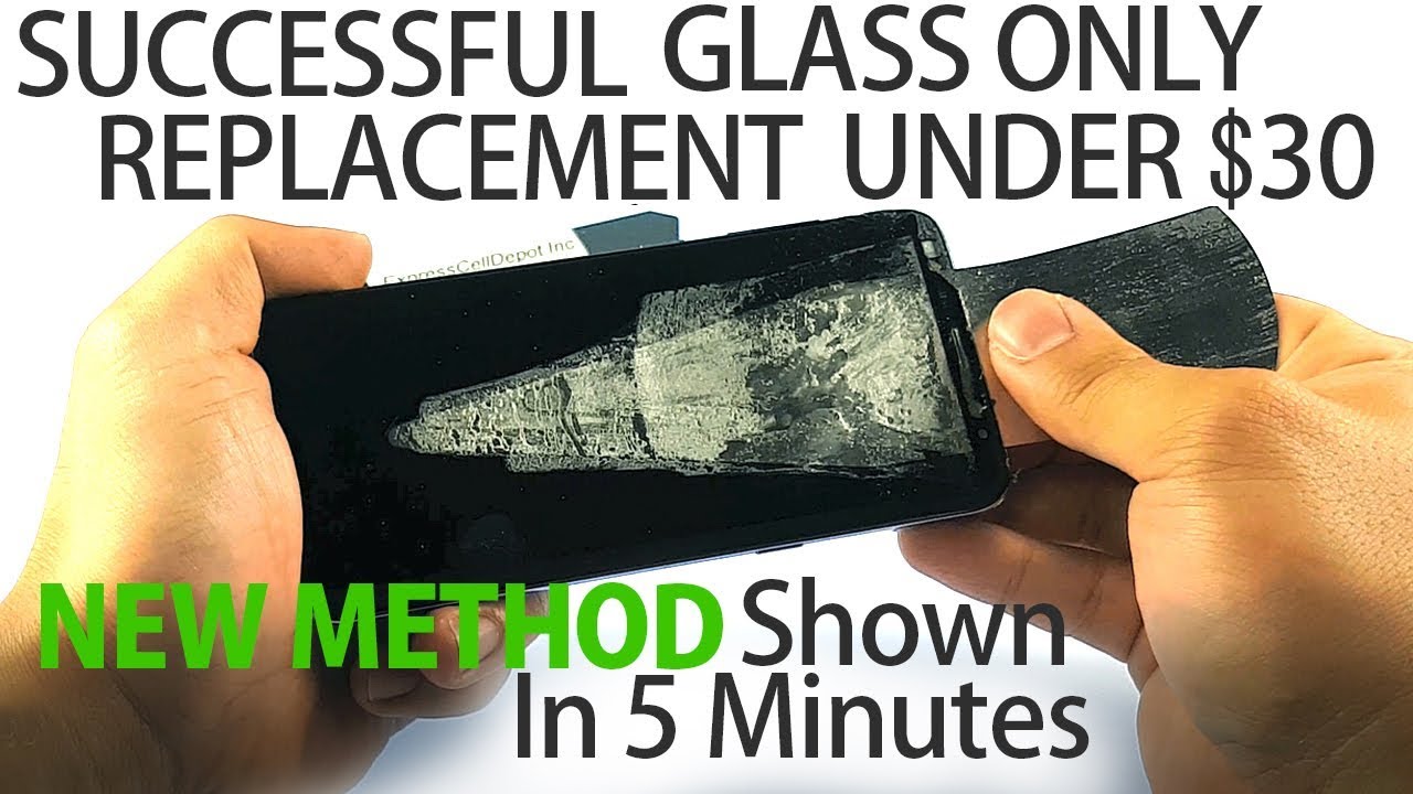 How to Replace Screen Glass Only on Galaxy S8 S9 Plus Shown in 5 Mins/New Method