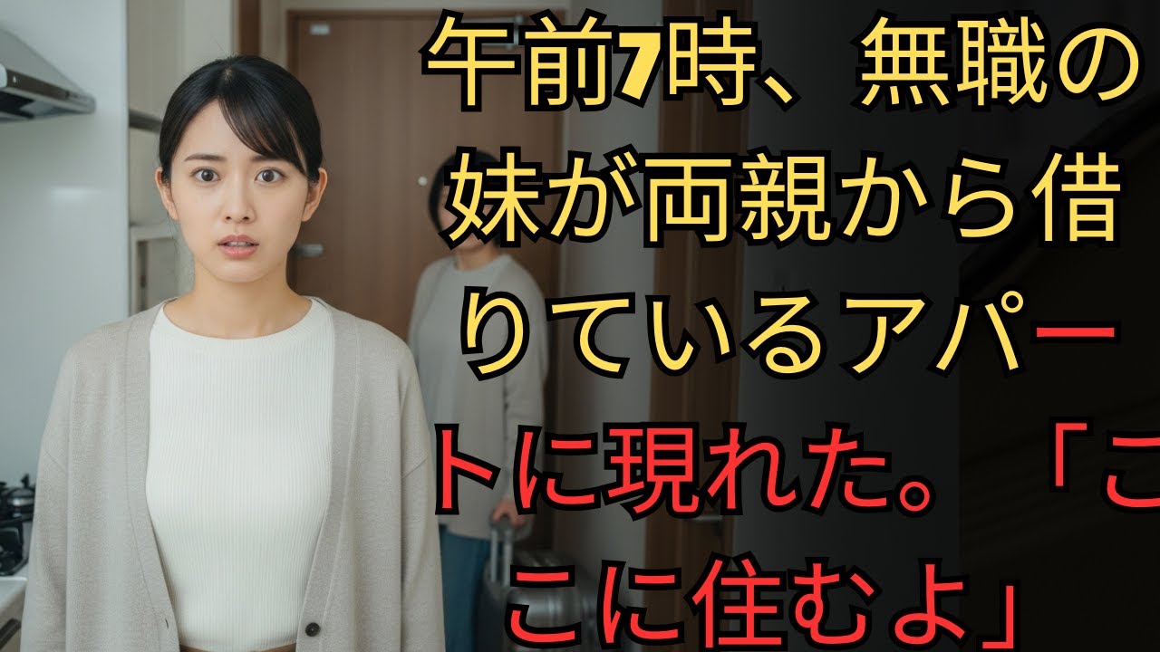 午前7時、無職の妹が両親から借りているアパートに現れた。「ここに住むよ」