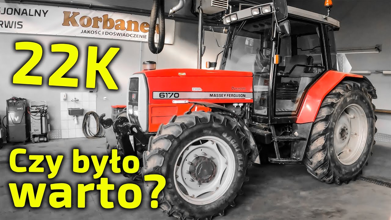 22K pękło 👉 Ciągnik Massey Ferguson 6170 naprawiony [Korbanek]