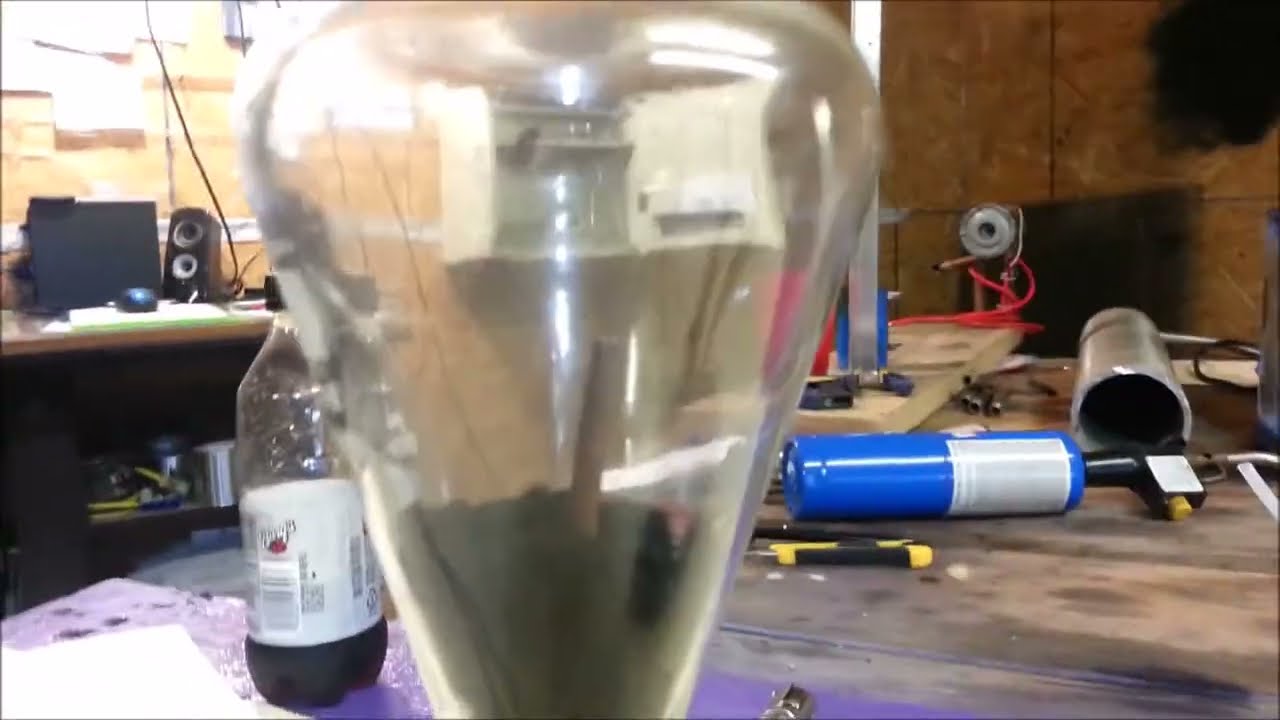 Charcoal Gasification in a flask Using hho. WATER GAS REACTION