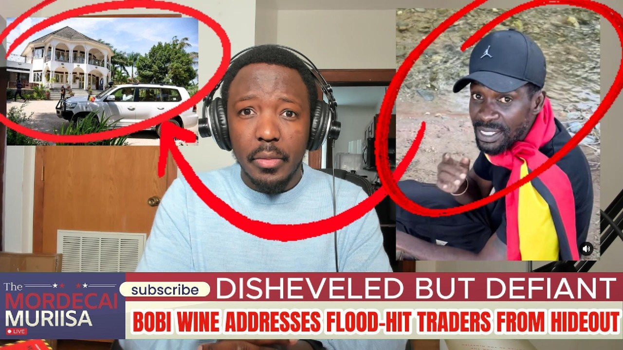 Disheveled but Defiant: Bobi Wine Addresses Flood-Hit Traders From Hideout.