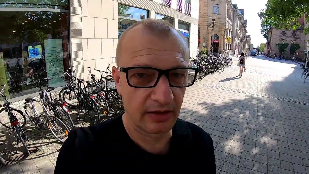 D: Erlangen. Rundgang durch die Untere Karlstr., Schuhstr. und Friedrichstr. Juli 2019