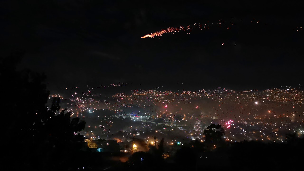 Celebración de la Navidad en Honduras TEGUCIGALPA 2021 año nuevo 31 de DICIEMBRE