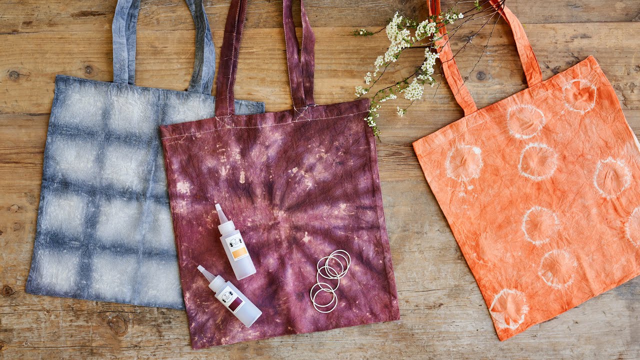 3 tie-dye tote bag techniques – DIY by Søstrene Grene