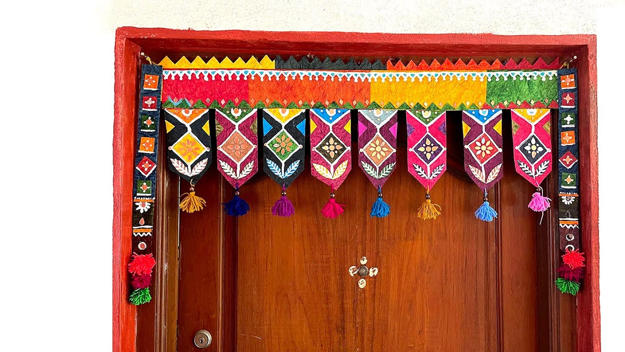 Paper Door Toran | Traditional Rajasthani door Hanging| Home Decor Ideas | paper craft