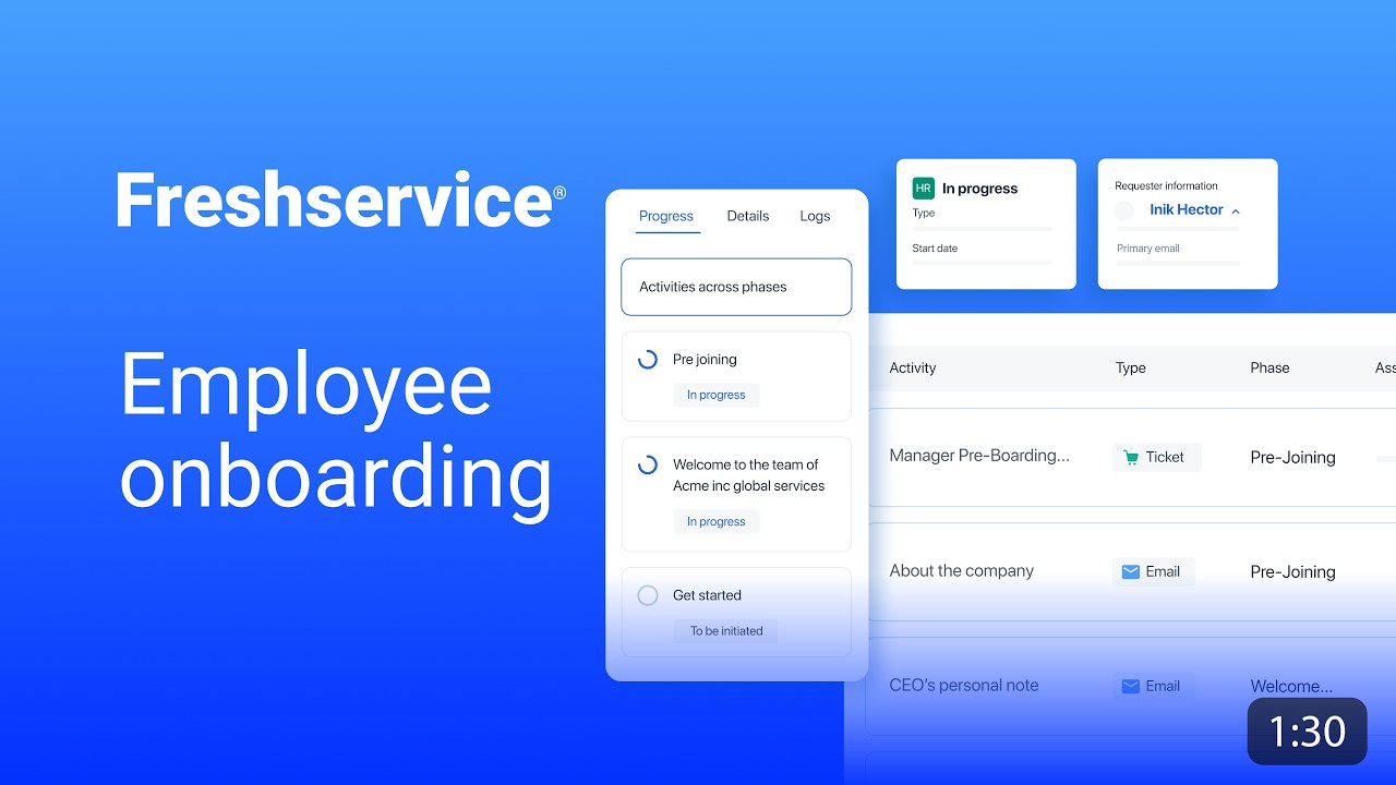 How to Automate Employee Onboarding End-to-End | Freshservice Journeys