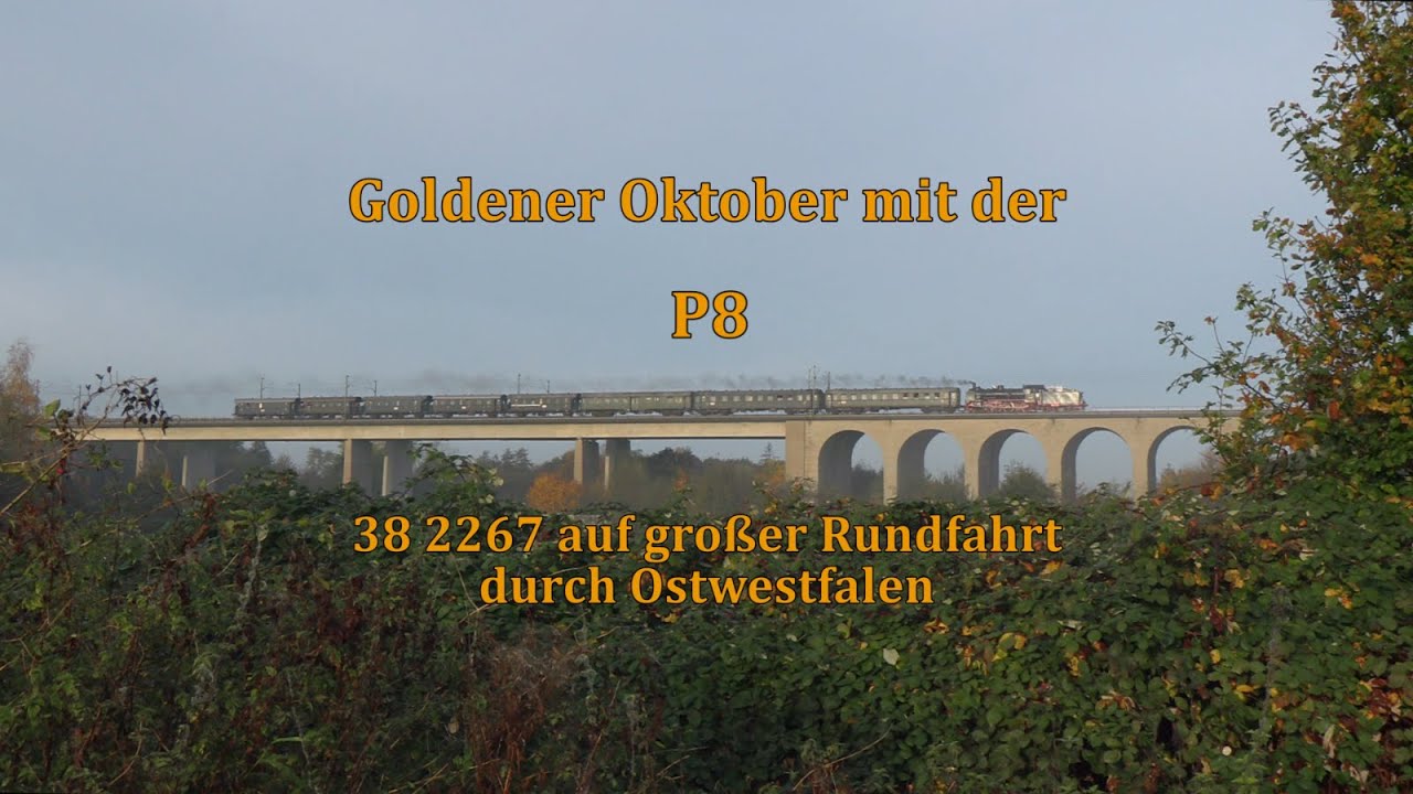 Goldener Oktober mit der P8!  - 38 2267 auf großer Fahrt!