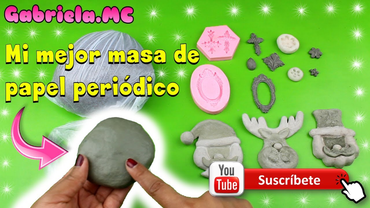 masa de papel Periódico para modelar hecho con material reciclado. | GABRIELA.MC