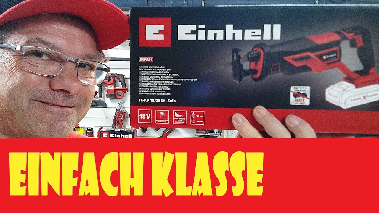 Einhell Akku Universal Säge Säbelsäge TE-AP 18/26 Li powerXchange  @FrüchtlHarry @Einhell_DACH