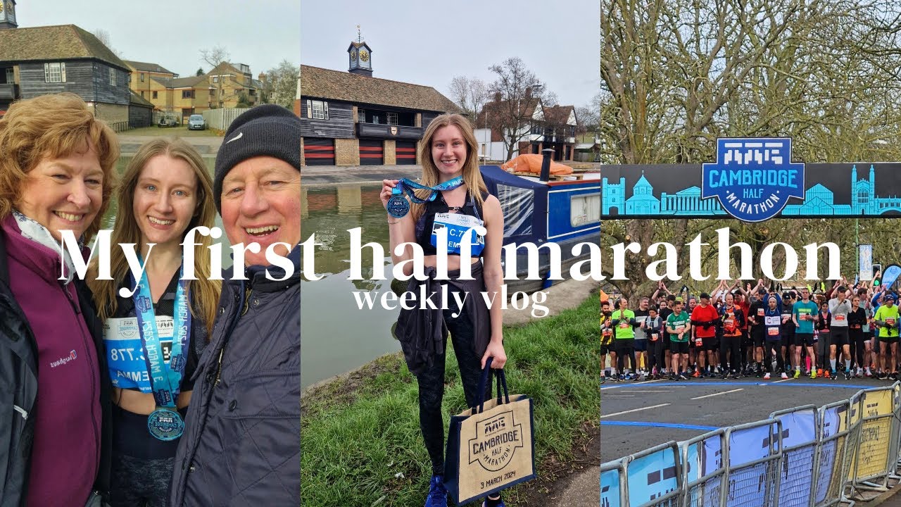 CAMBRIDGE HALF MARATHON (+ the BIGGEST surprise!!) | weekly vlog