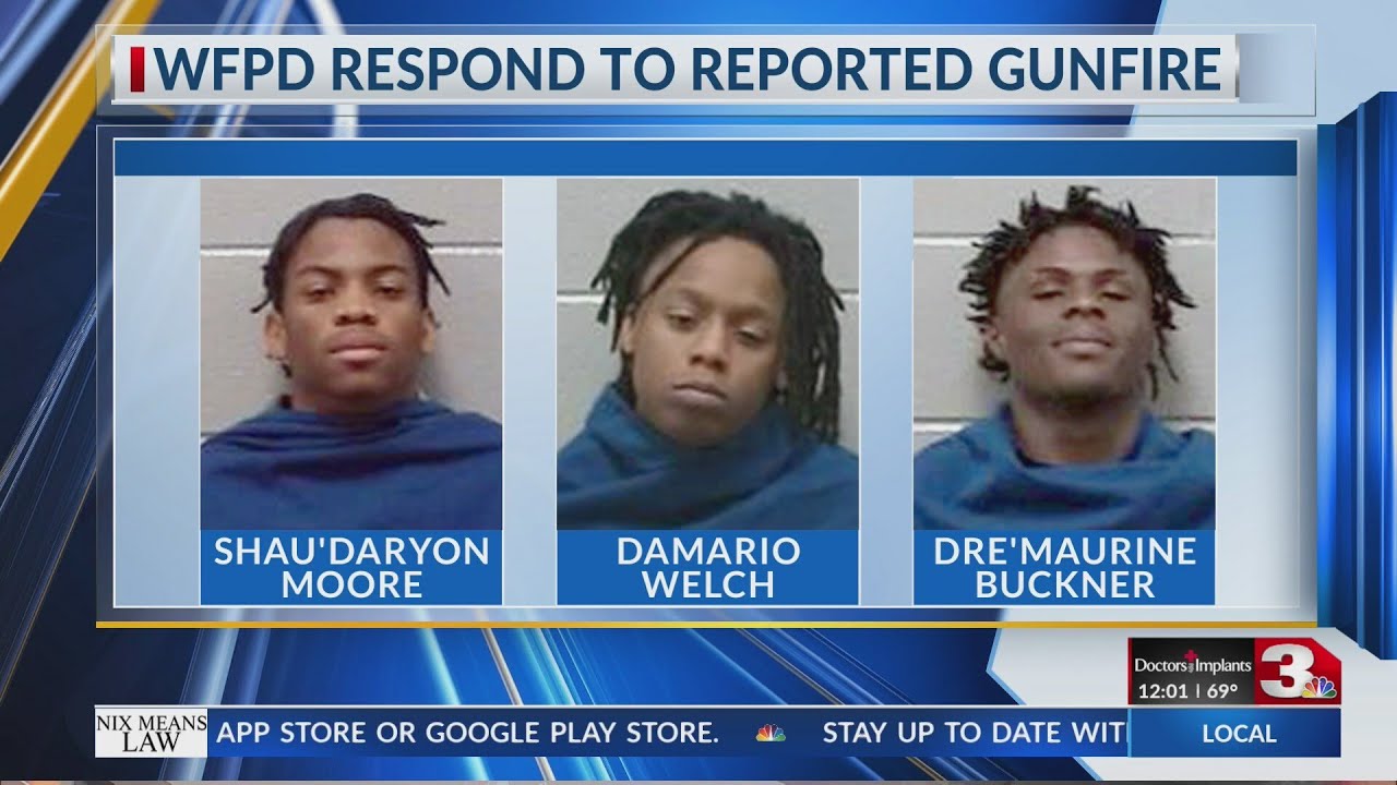 Three men charged after Wichita Falls gunshots lead to pursuit