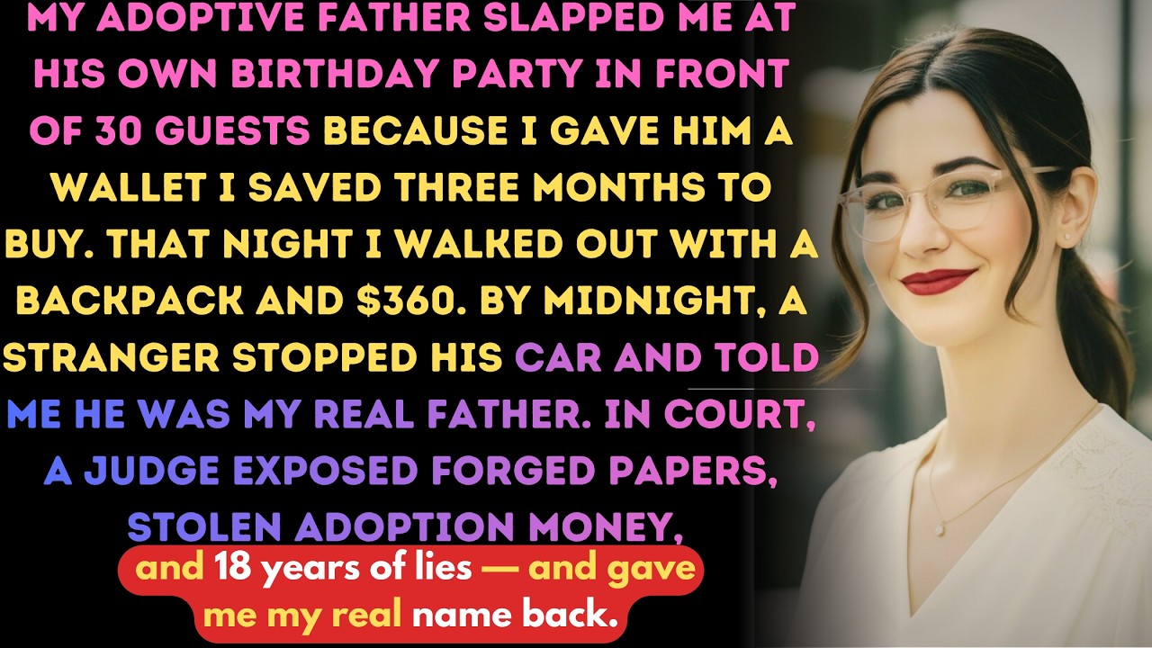My Adoptive Father Slapped Me at His Birthday Party and by Midnight I Learned the Truth About...
