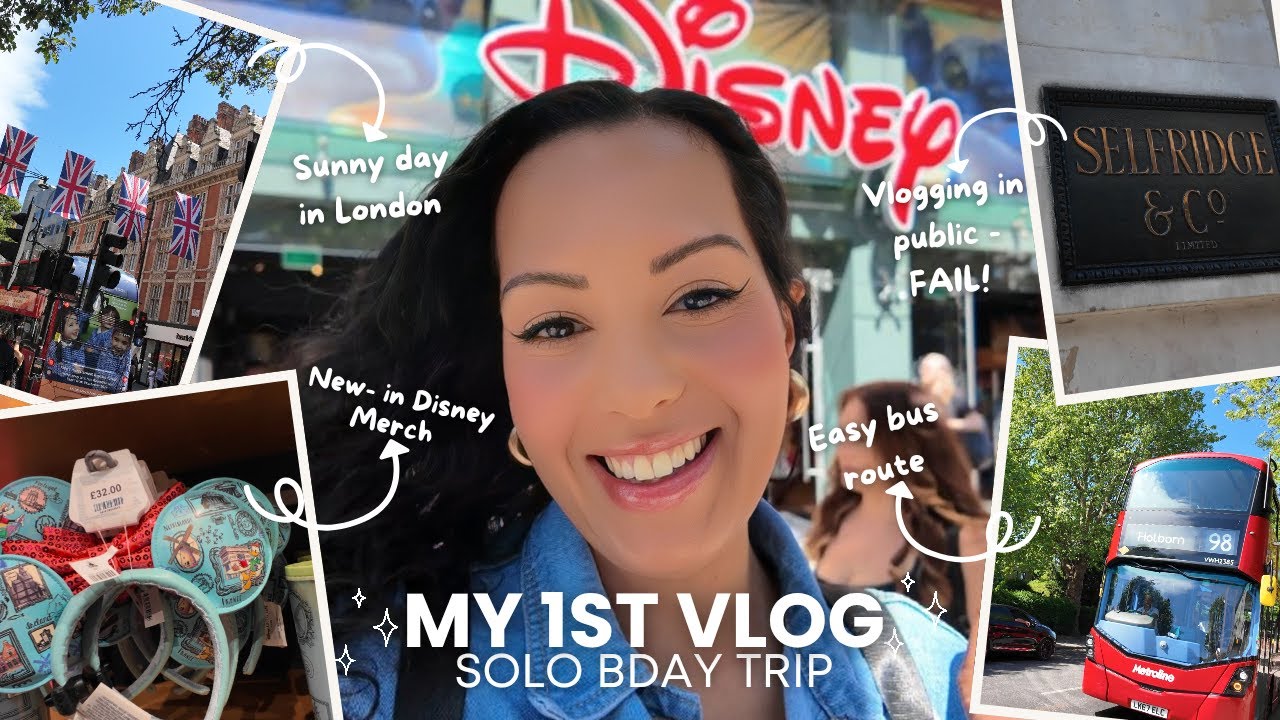1ST VLOG ✨ Solo Bday, Disney Store, Vlogging in public 🤳🏽