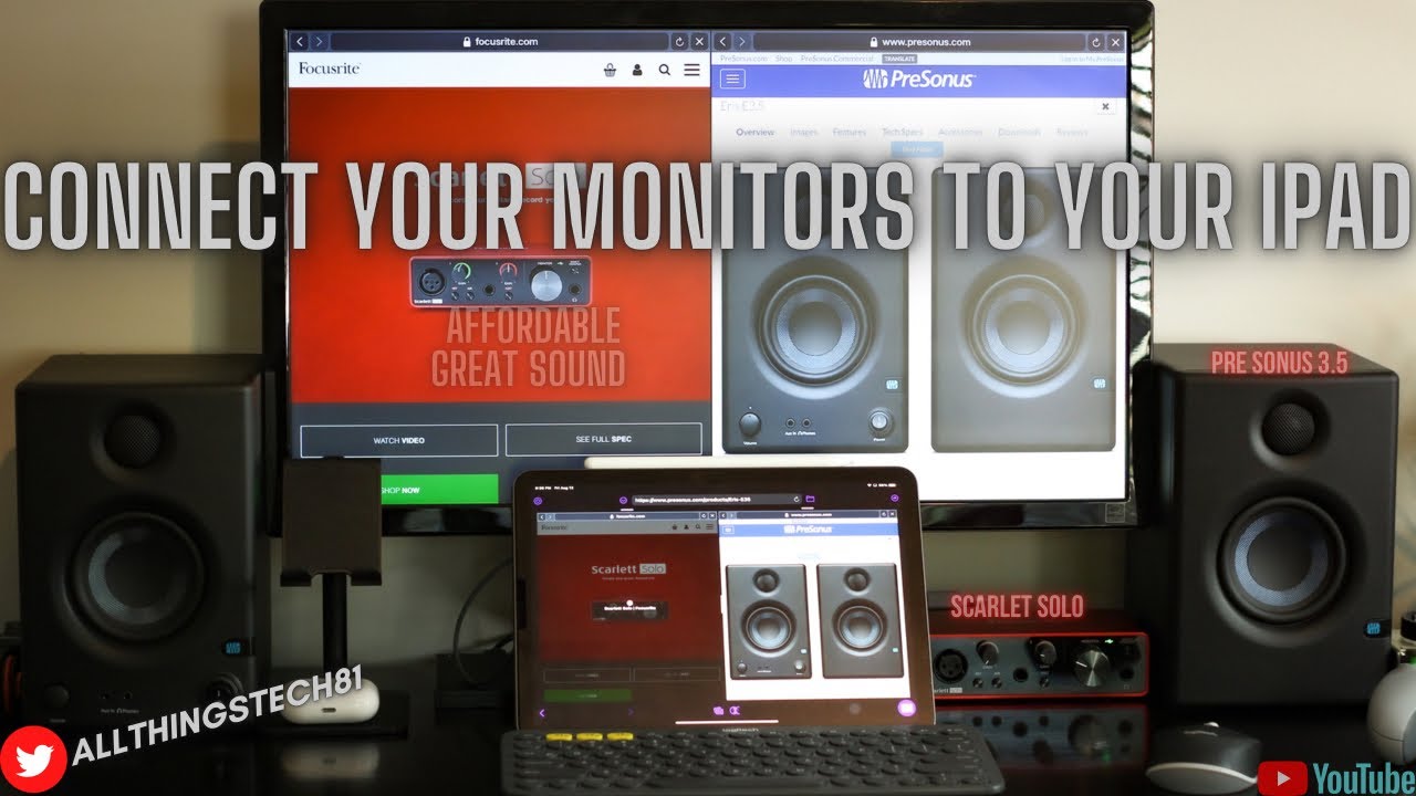 How To Connect Your Studio Monitors To Your iPad Air 4 or iPad Pro For Better Audio Playback