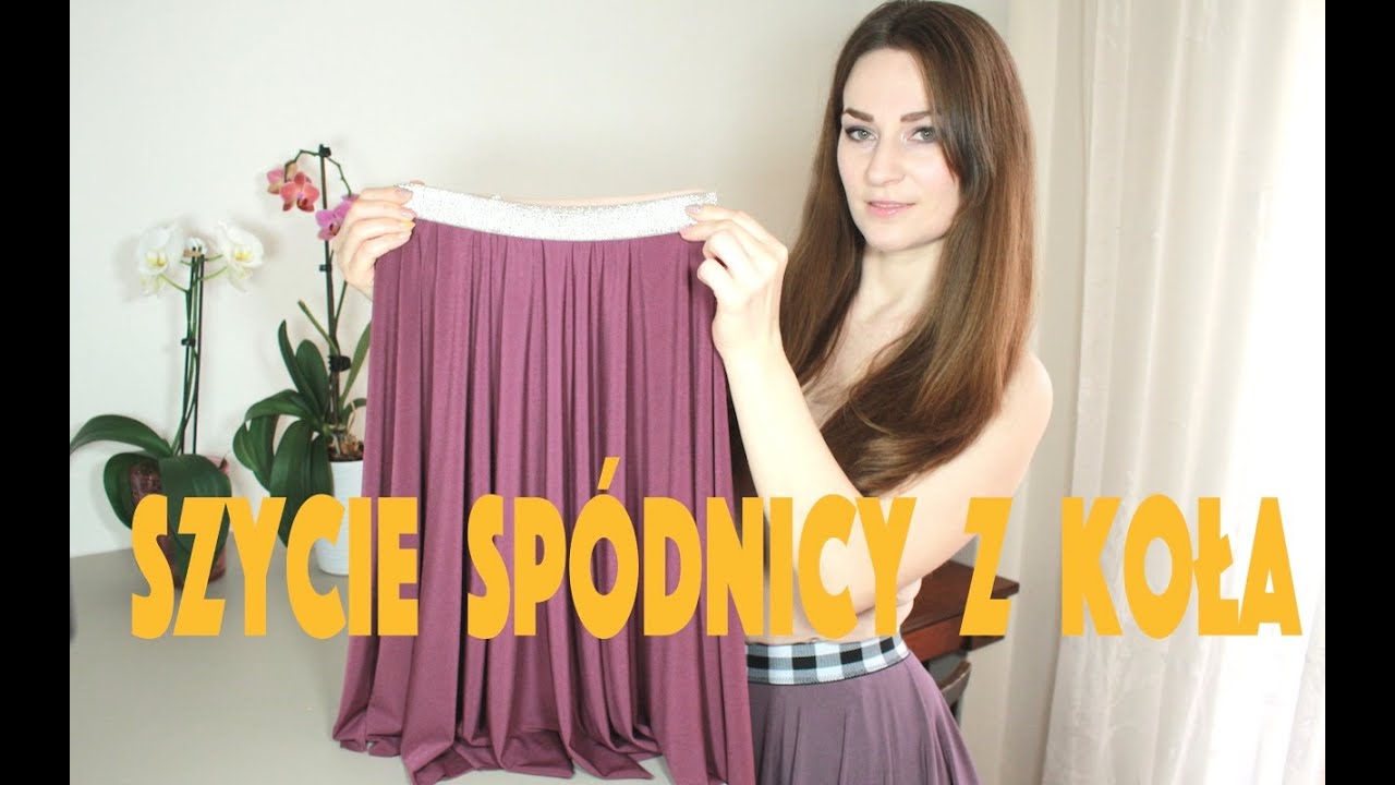 Jak uszyć bezszwową spódnicę z koła BEZ WYKROJU?? 👗 najprostsza wersja ever! SZKOŁA SZYCIA