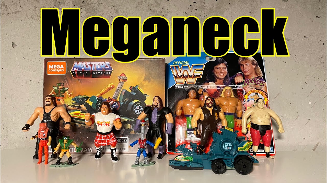 MEGAneck rockt! Unboxing WWF Hasbro The Rockers, MOTU Battle Ram Mega Construx GWY75 & WWE Bendems