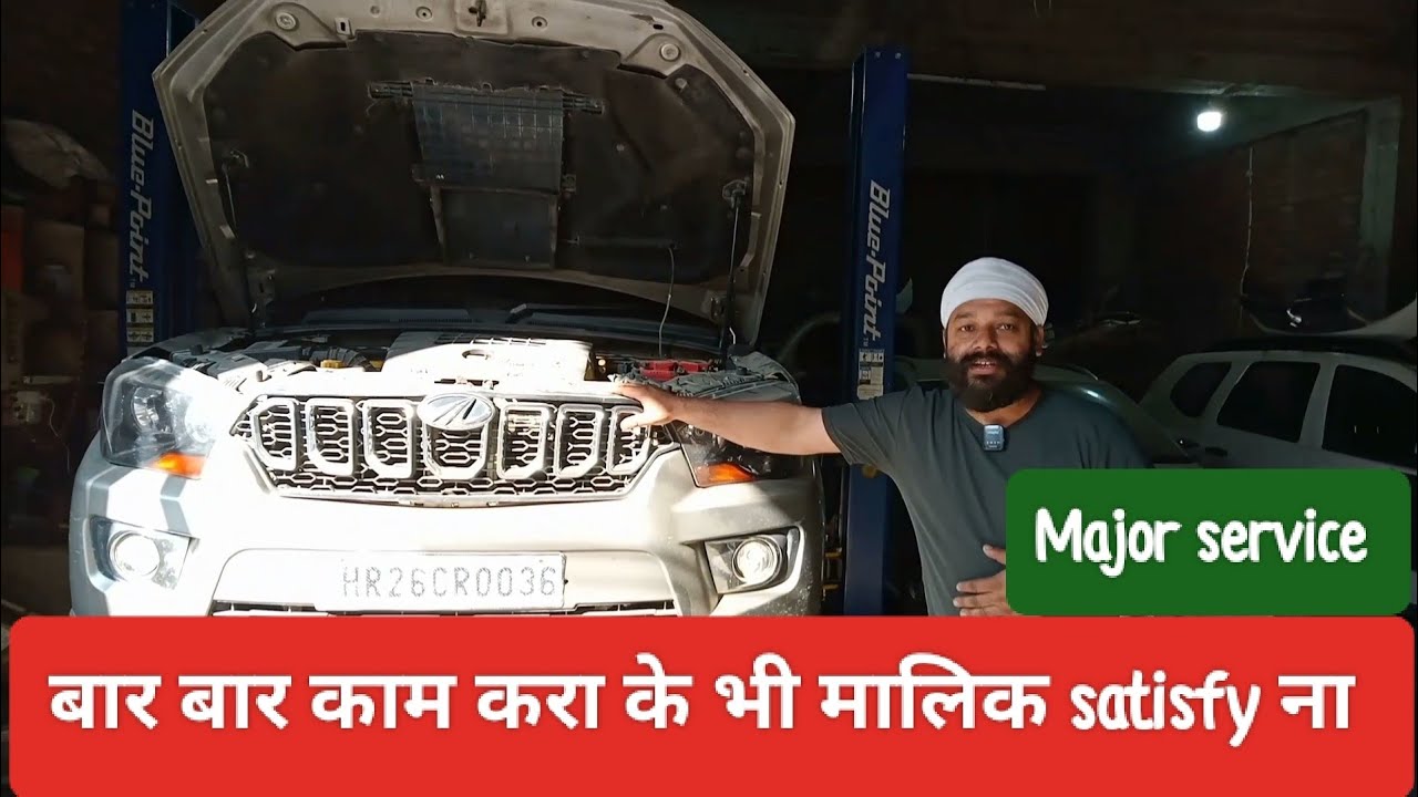 Mahindra Scorpio major servicing and general checkup.@Shyam Singh Car Technology(Singh Automobile)
