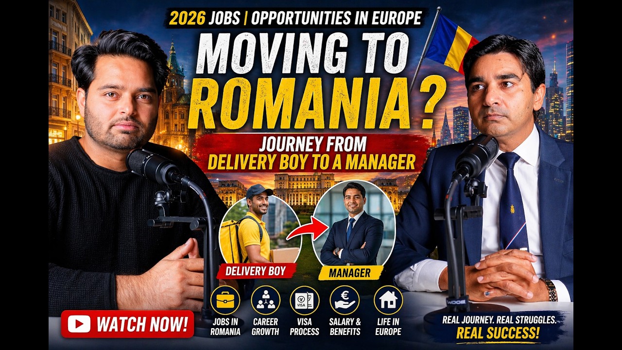 Moving to Romania? 2026 Jobs | Opportunities in Europe | Journey From Delivery Boy to a Manager