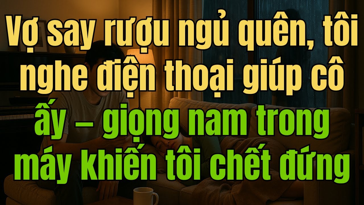 Vợ say rượu ngủ quên, tôi nghe điện thoại giúp cô ấy — giọng nam trong máy khiến tôi chết đứng