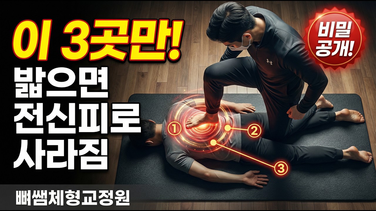 손으로 안 풀리는 속근육, 발로 깊숙이 끝장냅니다.(약발테라피의 위력)