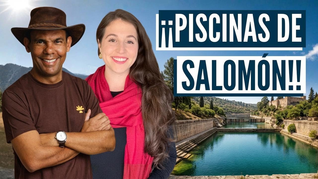 ¡Descubrimos las piscinas de Salomón en Israel con Aline y @RodrigoSilvaArqueologia!