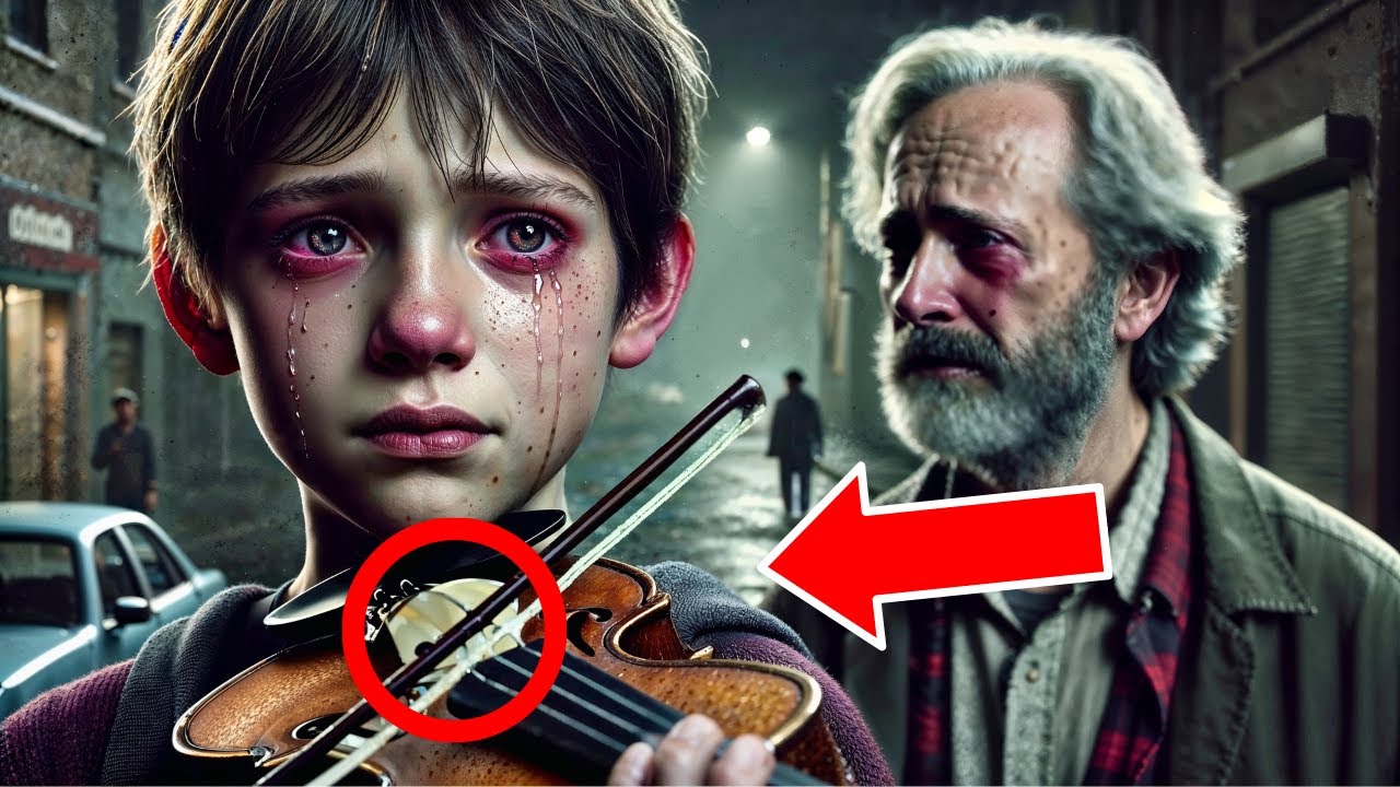 Dječak svira violinu na ulici, ali kad mu prilazi stranac... ne može vjerovati svojim očima...