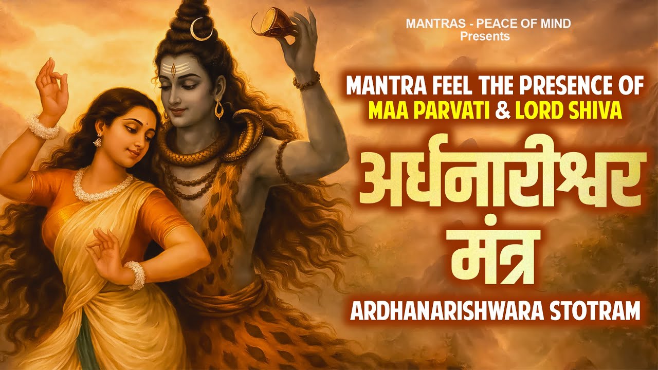 MANTRA FEEL the PRESENCE of Maa Parvati & Lord Shiva - Ardhanarishwara Stotram | अर्धनारीश्वर मंत्र