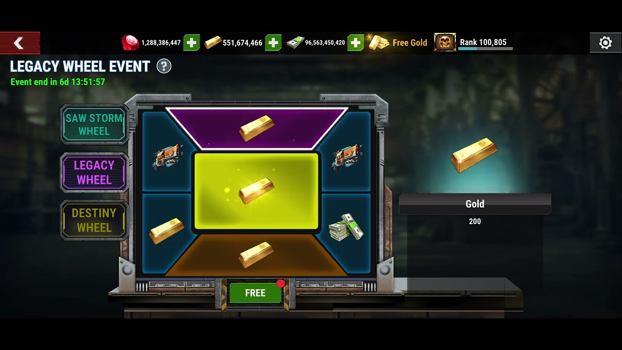  Dead Target Saw Storm Wheel Event [LEGACY WHEEL DESTINY WHEEL]