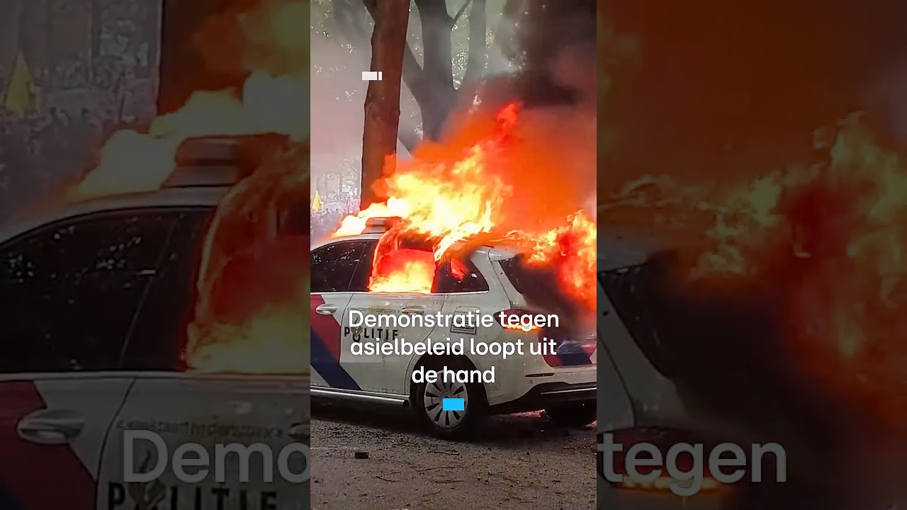 Demonstratie tegen asielbeleid op Malieveld loopt uit de hand | RTL Nieuws