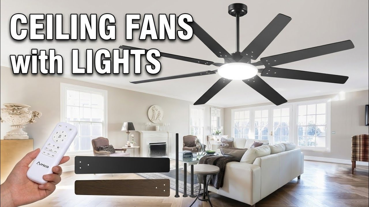 ✅Quiet & Stylish: 5 Best Ceiling Fans with Lights for Bedrooms
