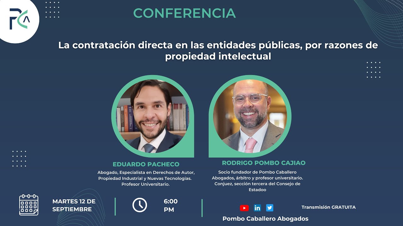 12 - Conferencia La contratación directa en entidades públicas, por razones de propiedad intelectual