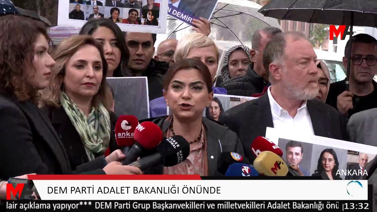 DEM PARTİ ADALET BAKANLIĞI ÖNÜNDE