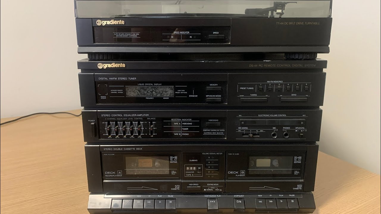 Manutenção antigo System Gradiente DS-44 & TR-44