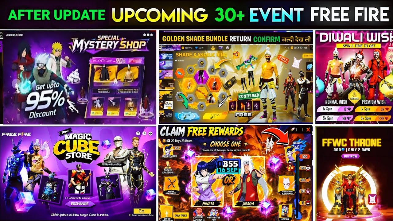 Golden Shade Bundle Return Confirm💥🤯 After OB55 Update Free Rewards Naruto | Free Fire New Event 