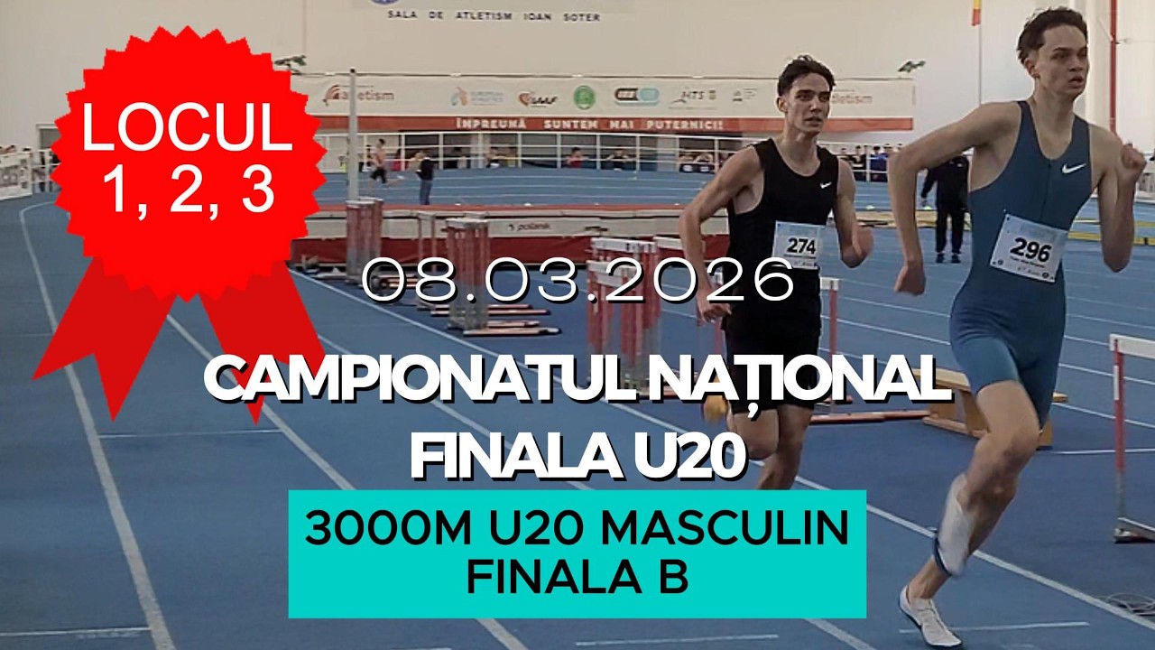 3000m U20 Masculin, Finala B | Finala U20, Campionatul National de Atletism 2026