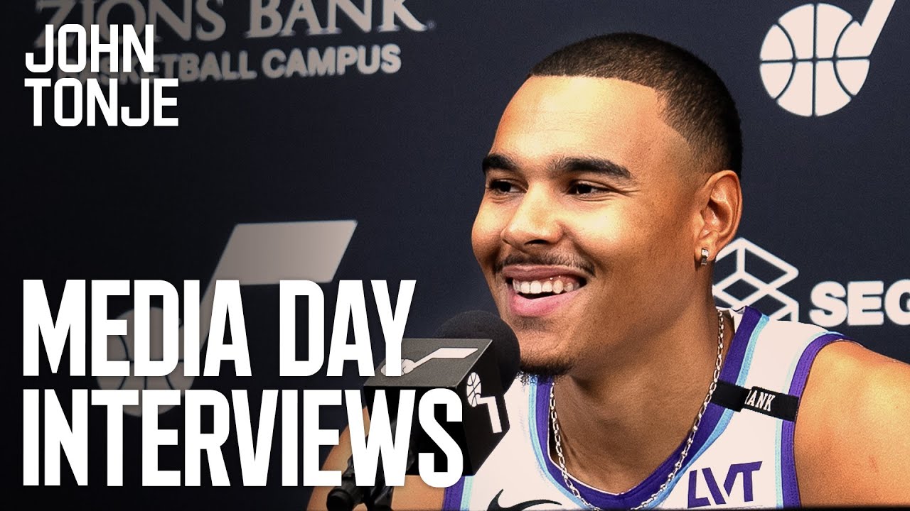 JOHN TONJE 2025/26 Media Day Availability 🎙️ | UTAH JAZZ