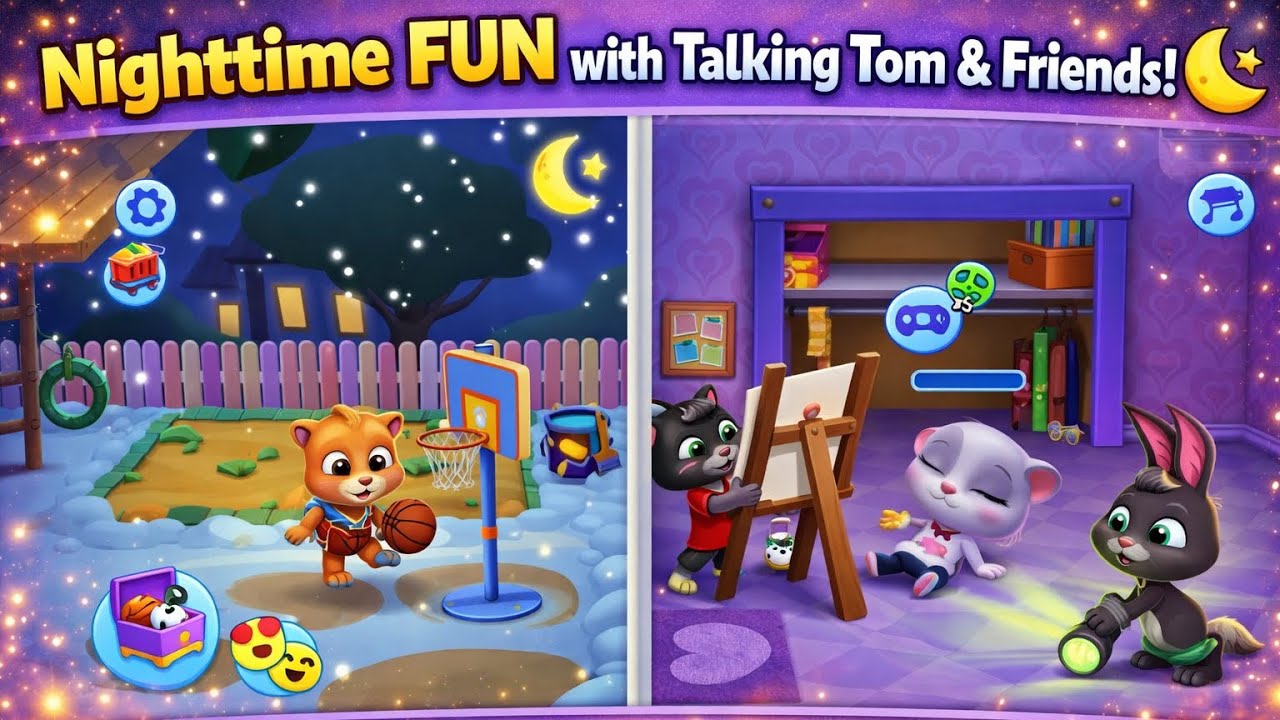 My Talking Tom and Friends are Playing Game