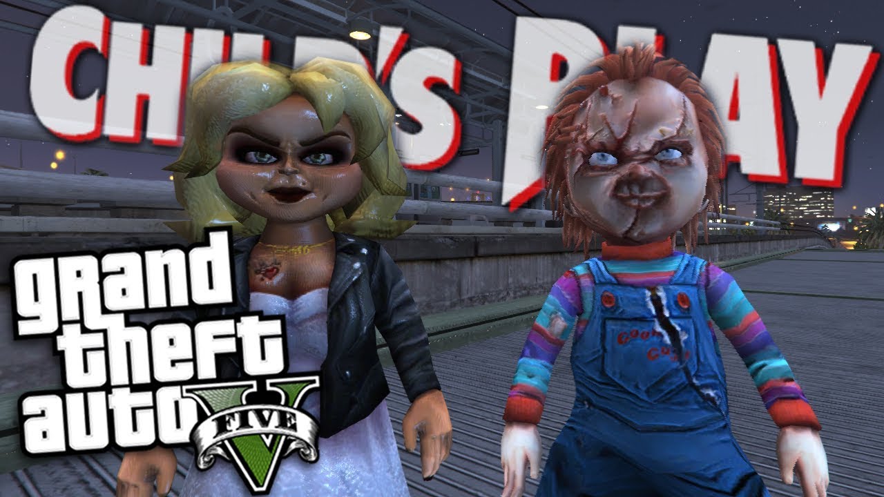 GTA 5 Mods - CHILDS PLAY MOD w/ CHUCKY DOLL & TIFFANY DOLL (GTA 5 PC Mods Gameplay)