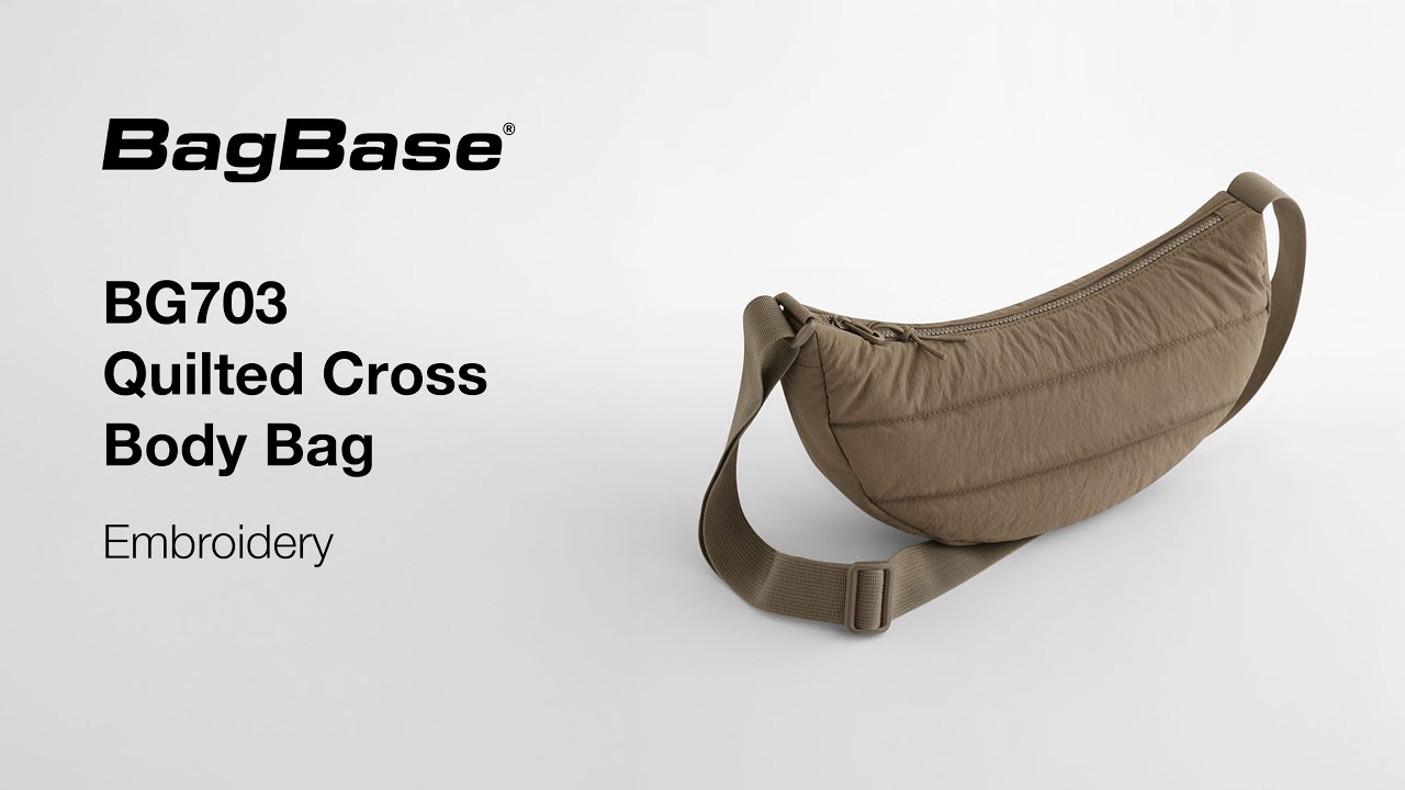 How to embroider the BG703 Quilted Cross Body Bag | Bagbase