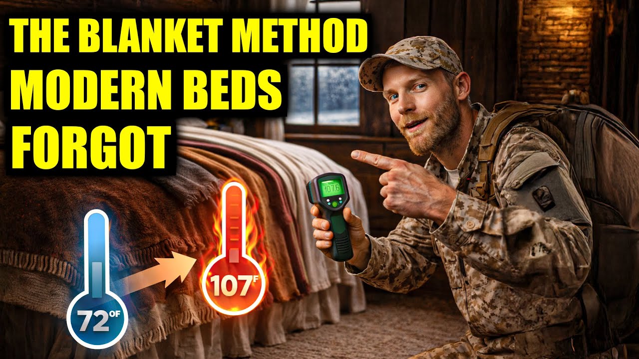 The Old Blanket Arrangement that keeps you WARMER than Modern Bedding Ever Could