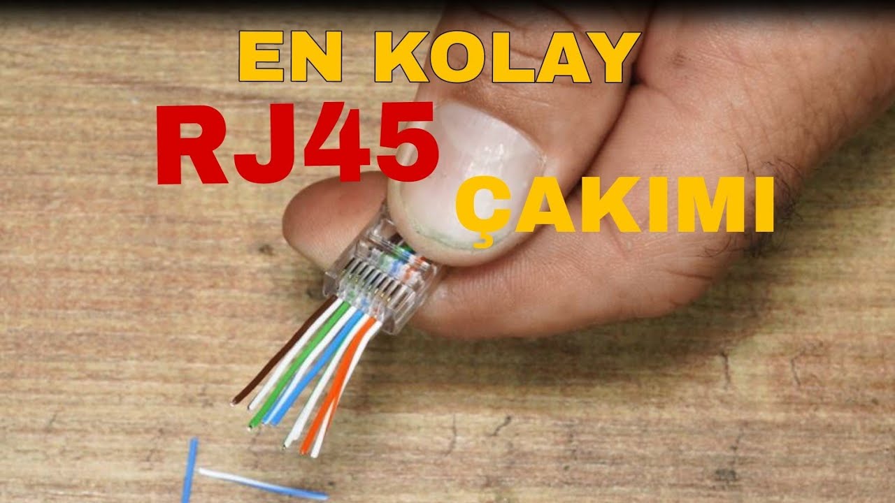 RJ45 Soketi Çakmanın En Kolay Yolu