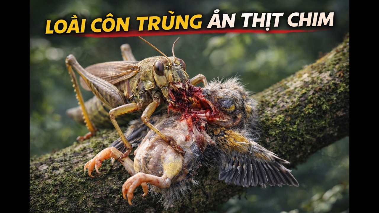 loài côn trùng ăn thịt chim ư ?