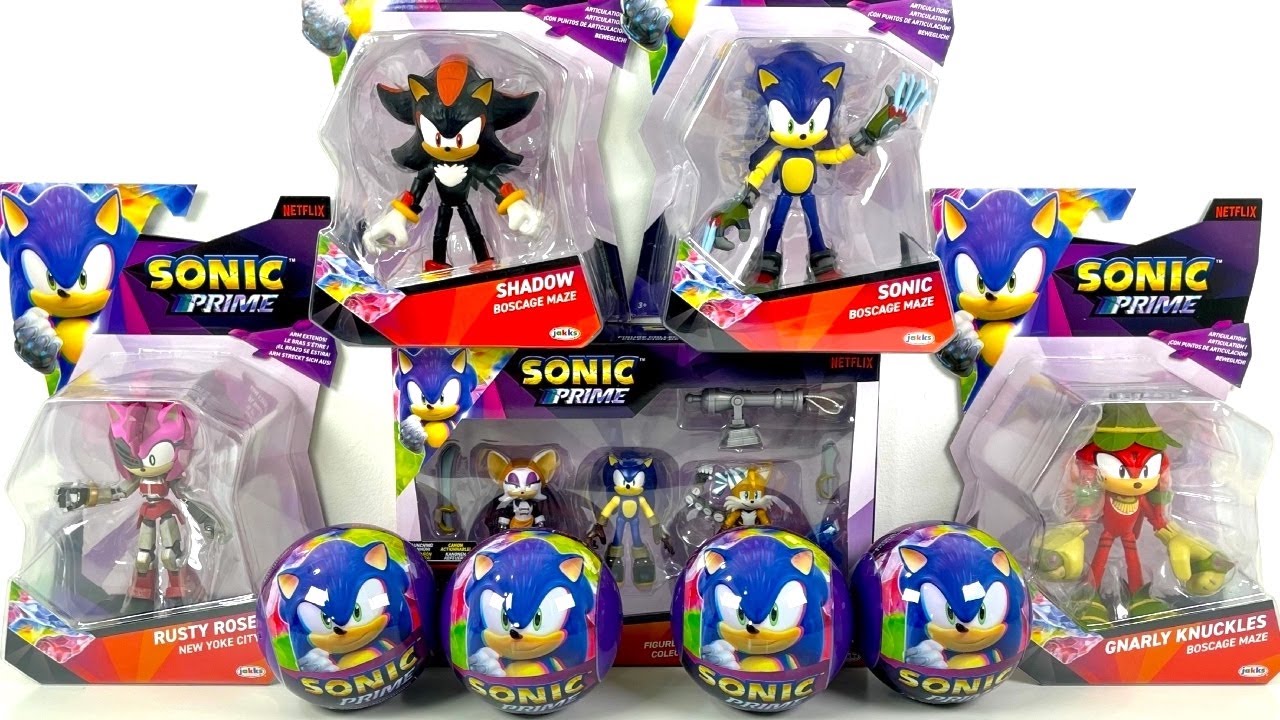 Sonic Prime Unboxing Review ASMR | Sonic | Shadow | Rusty Rose | Knuckles